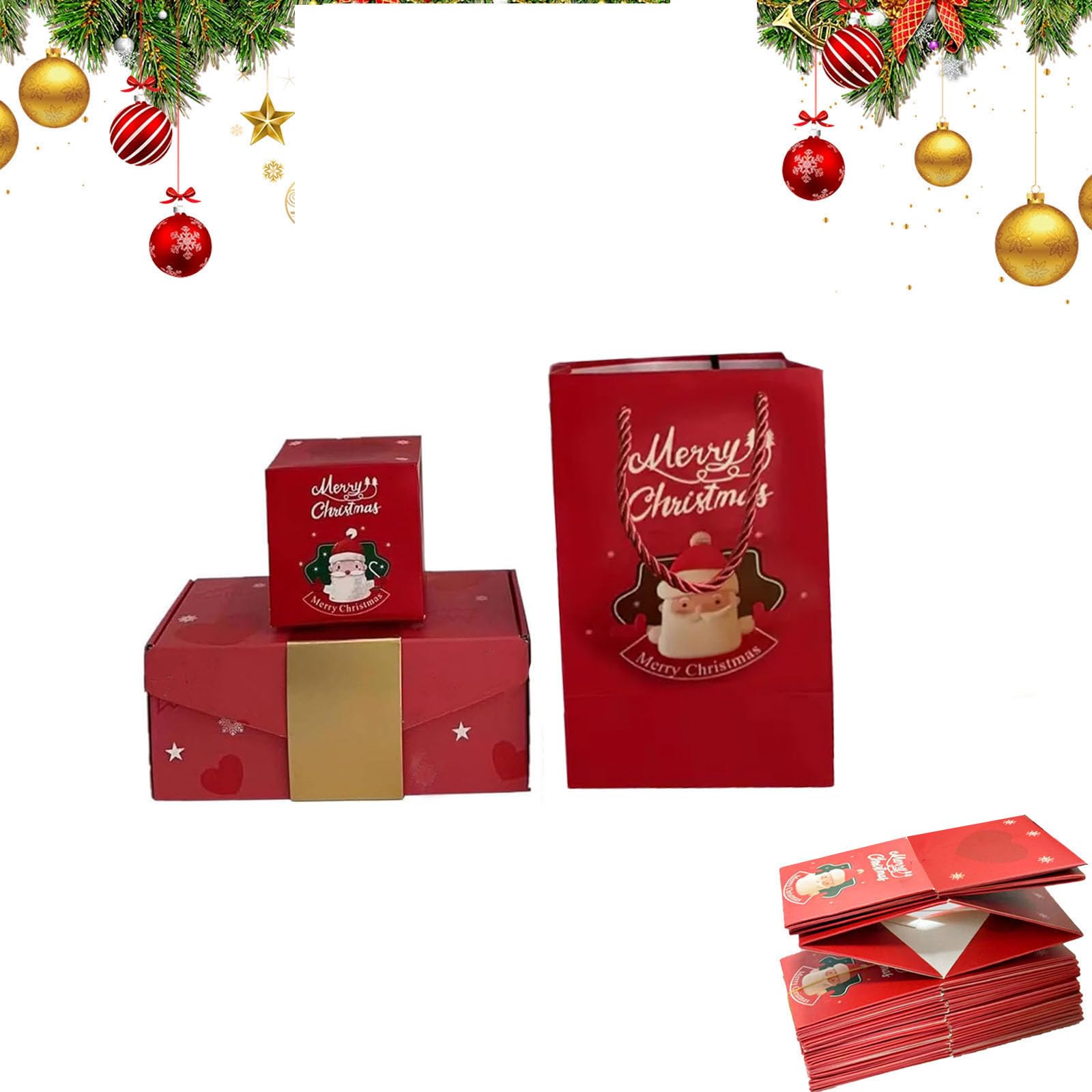 Surprise Gift Box Explosion for Money Christmas - 16 Bounces Surprise Explosion Boxes Luxury Gift Boxs Surprise Money Box with Confetti Cash Gift for Christmas Birthday Anniversary Valentine (16)