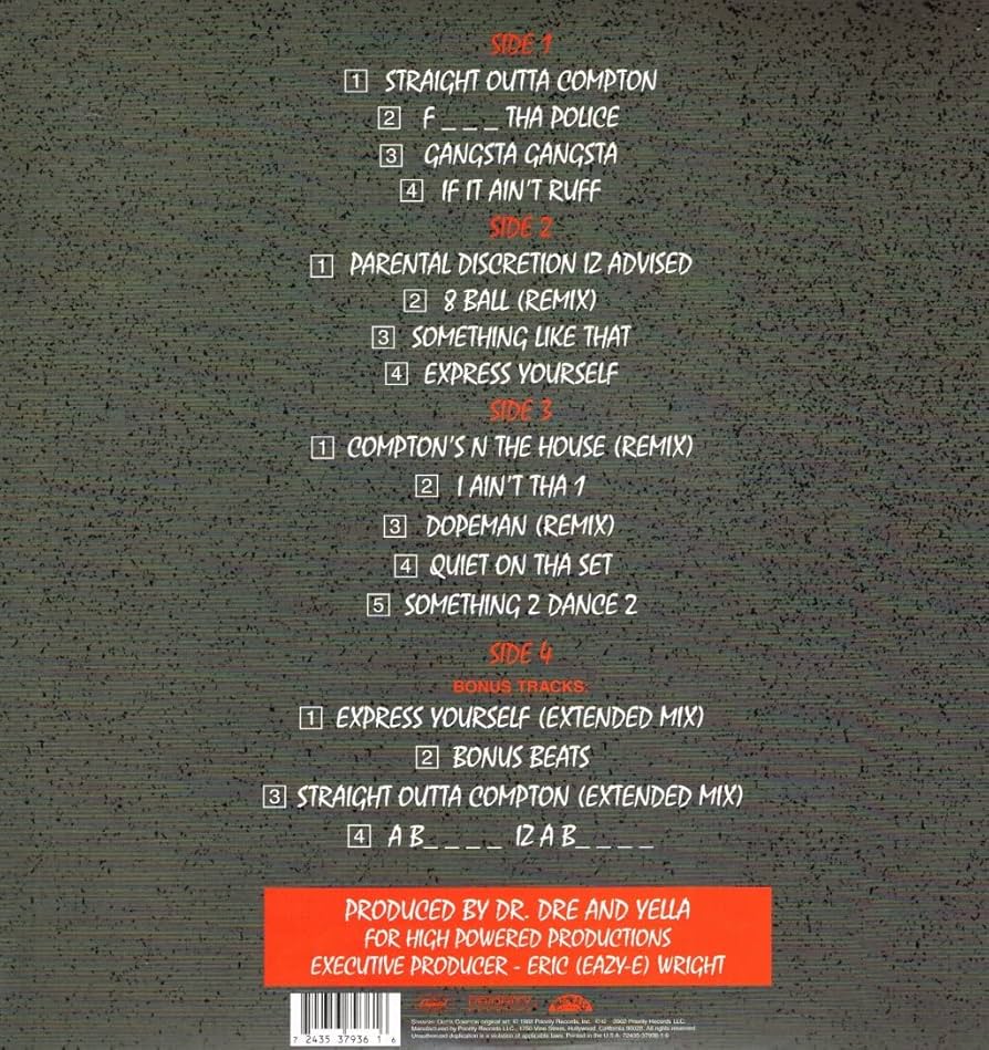 洋楽 STRAIGHT OUTTA COMPTON SOUNDTRACK LP Amazon.co.jp: Straight Outta Compton (soundtrack) [2lp