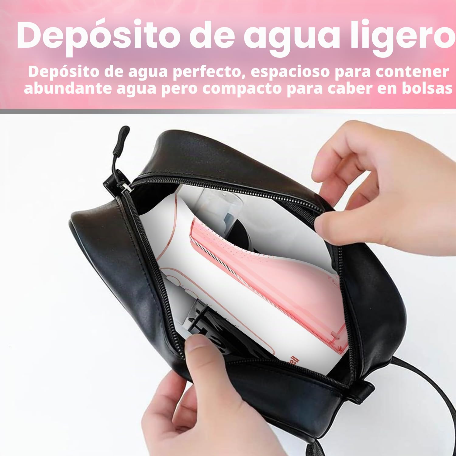 Nicwell - Irrigador dental dental inalámbrico para dientes, 4 modos, portátil y recargable, IPX7, impermeable, potente duración de la batería, púas limpiadoras de dientes para viajes en casa