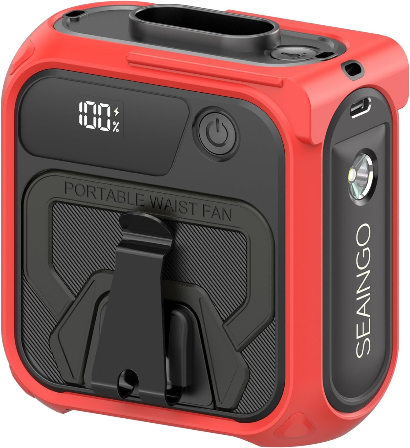 SEAINGO Rechargeable Portable Waist Fan – 10,000mAh, 5 Speeds, Wearable Cooling Device for Indoor & Outdoor Use SEAINGO Rechargeable Portable Waist Fan – 10,000mAh, 5 Speeds, Wearable Cooling Device for Indoor & Outdoor Use