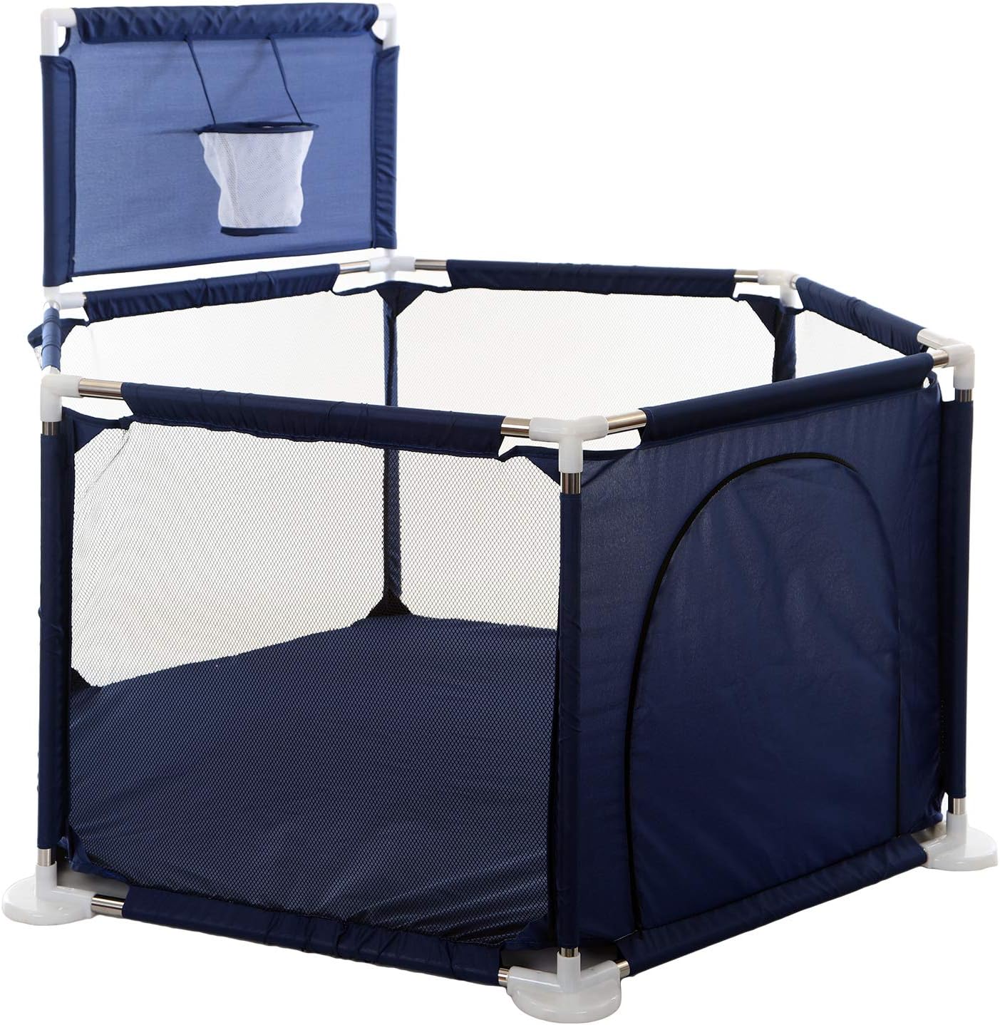 Baby Playard/Ball Pit/Baby Playpen/Fence for Baby, 15 Sq.ft Play Space, 26.2 Inches Height, Portable, Two Color(Blue).