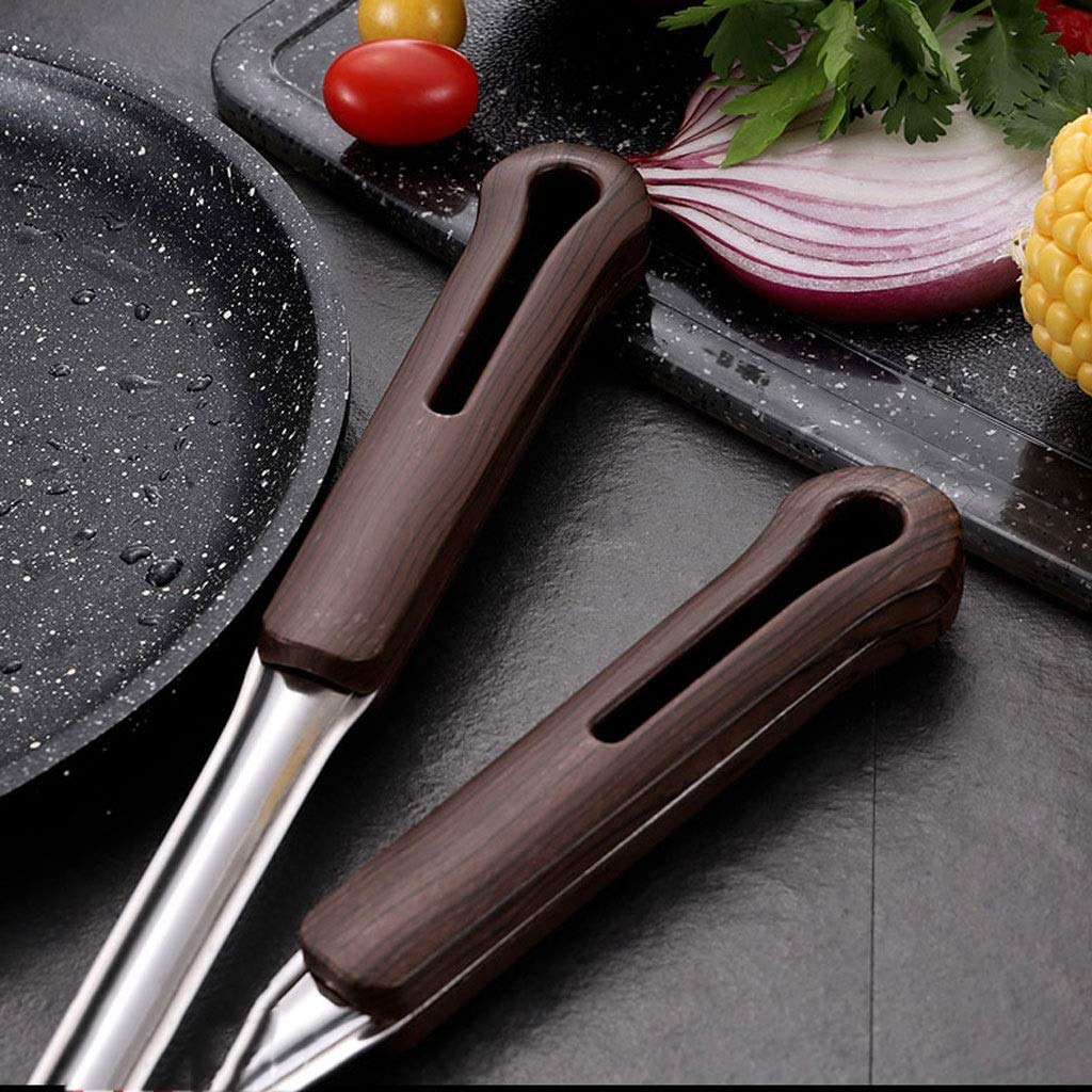 Espátula De Acero Inoxidable con Mango De Veta De Madera, Cuchara para Sopa, Pala para Freír, Colador, Utensilios De Cocina, Juego De Cocina para El Hogar