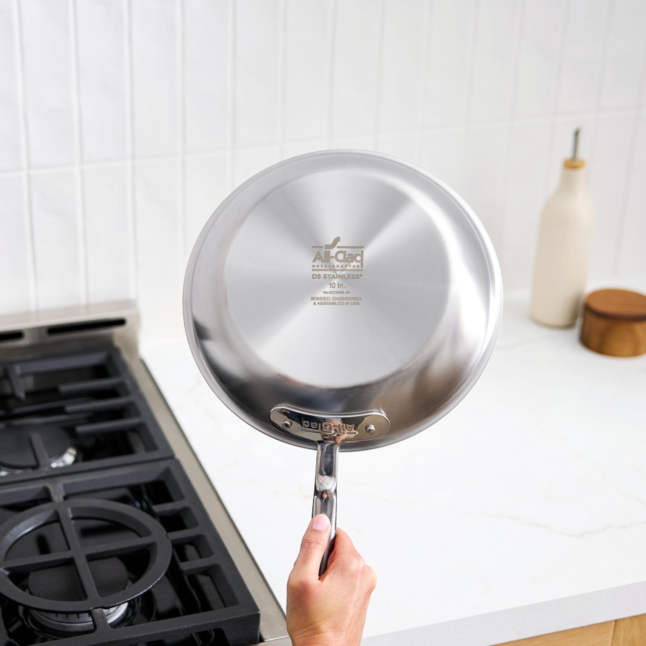 Amazon.com: All-Clad D5 5-Ply Brushed Stainless Steel Fry Pan 8