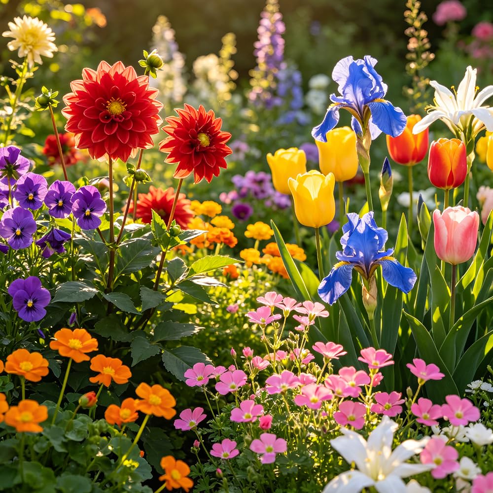 FioriRizoma multicolore - giardini rocciosi ufficio giardino balcone primavera 30Bulbi