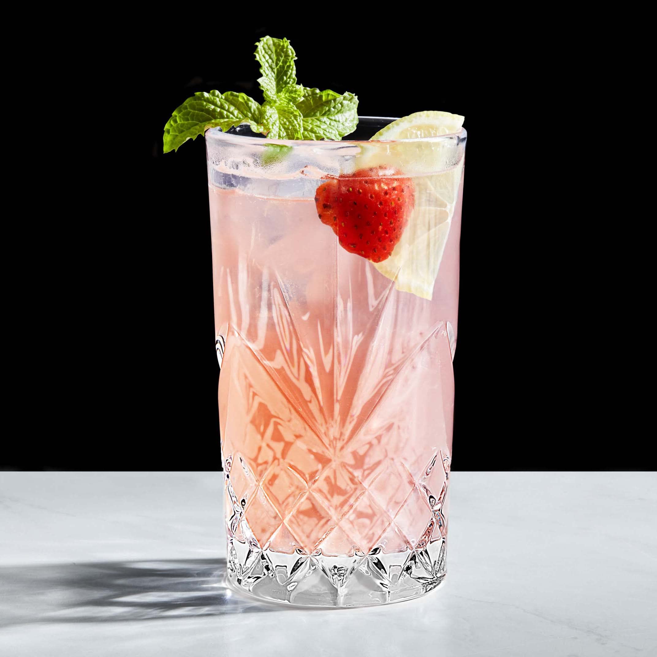 Godinger Highball Glasses, Drinking Glasses for Water, Juice, Cocktails, Beer or Wine - Set of 4