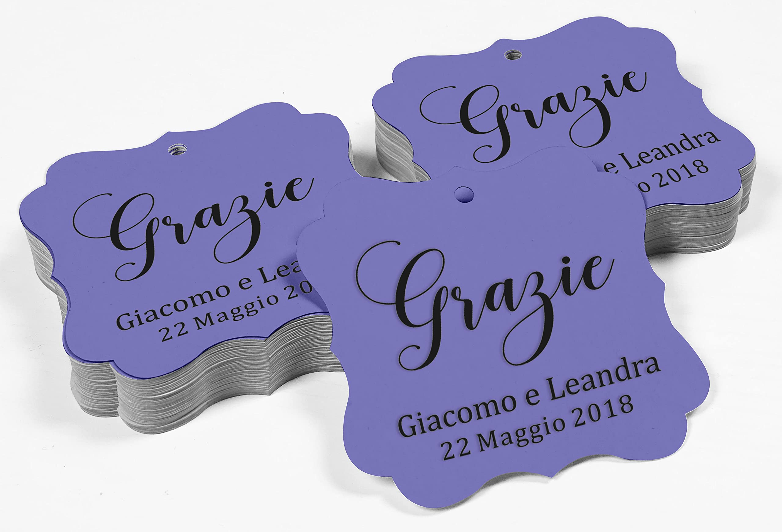 100 pezzi di adesivi personalizzati e riutilizzabili di forma rotonda