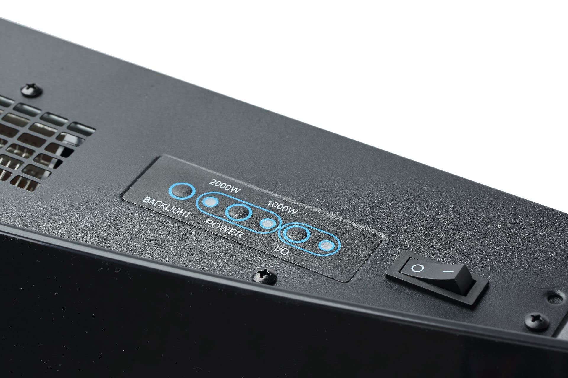 El Fuego® Kominek elektryczny Zürich 2", z oświetleniem LED (7-kolorowy), w zestawie pilot zdalnego sterowania, energooszczędny, 1000/2000 W, kominek dekoracyjny