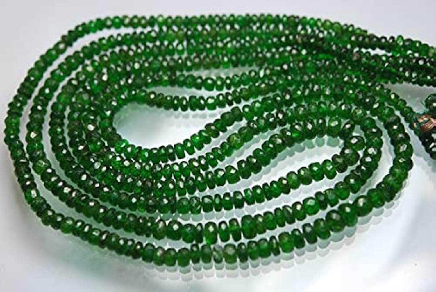 Chrome diopside véritable perles facettées 4-5mm pour réparer et sublimer vos bijoux