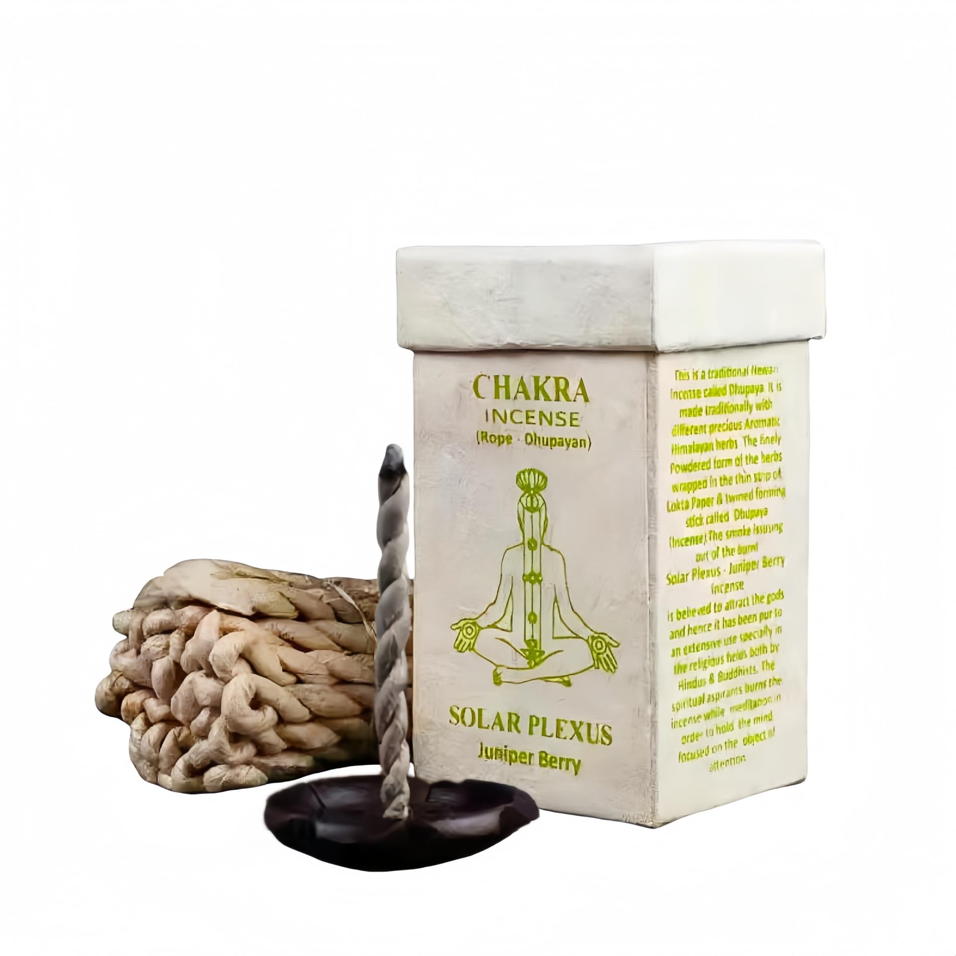 Fay Bless Juniper Berry Handmade Rope Incense From Nepal (Juniper Berry)