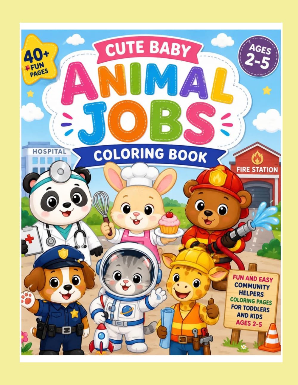 Baby Animals & Good Habits Coloring Book
