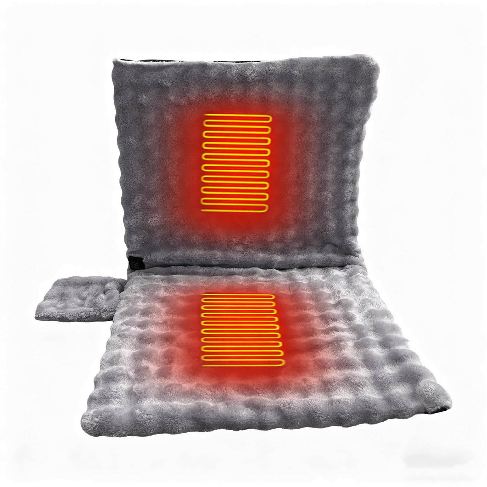 Coussin de siège chauffant pour événements sportifs et voyage - Oreiller étanche extérieur 45cm