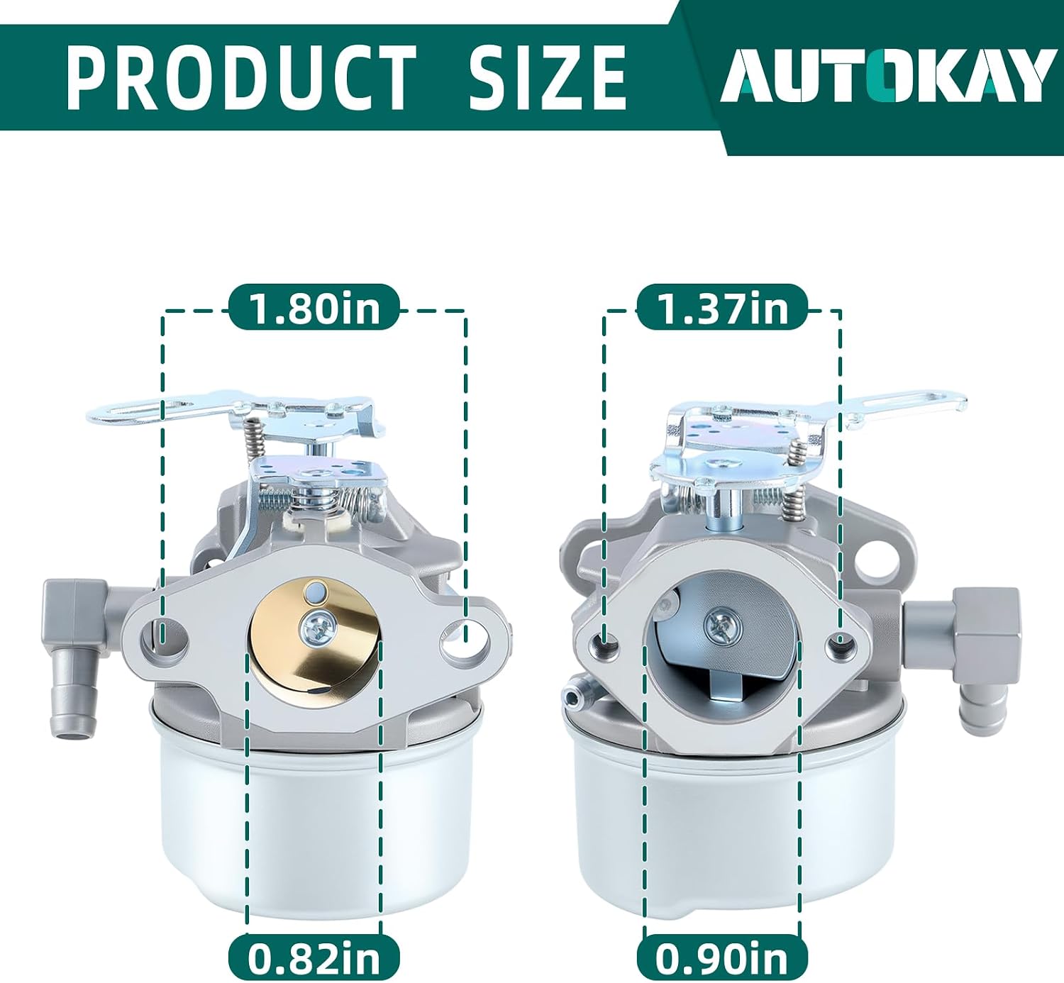 AUTOKAY 640084A 640084B Carburetor Kit for Tecumseh 4HP 5HP MTD 632107 632107A 640084 640084A 640084B 640105 640299 Toro 521 Snow Blower HSSK40 HSSK50 HS50 HSSK55 LH195SA SnowBlower Carb Parts