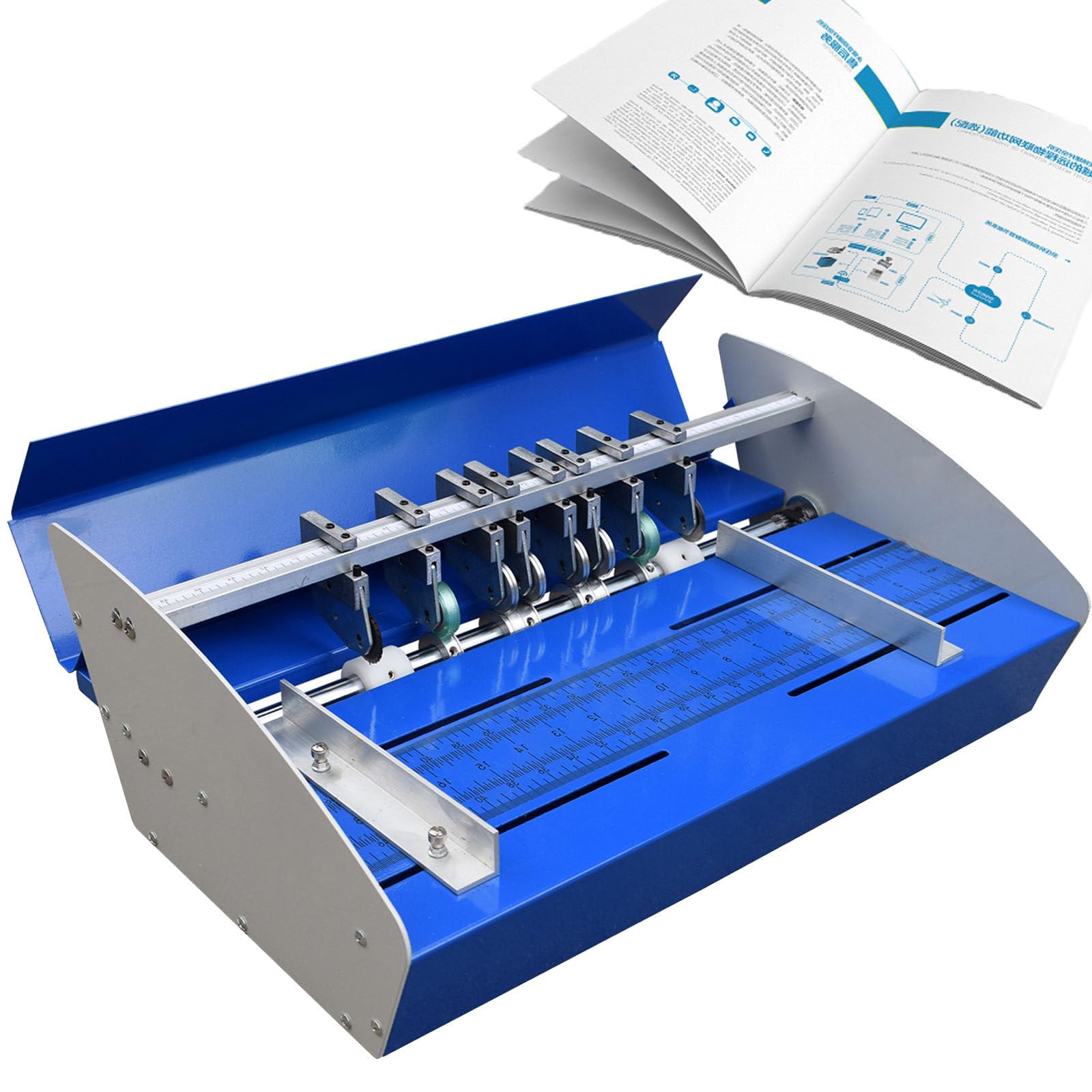 Cortador perforador de papel ajustable, máquina de puntuación de 460 mm para tarjetas, billetes, documentos, invitaciones
