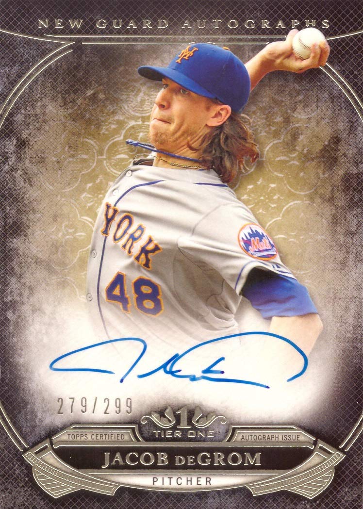 Amazon.com: 2015 Topps Tier One #NGA-JDM Jacob deGrom Certified