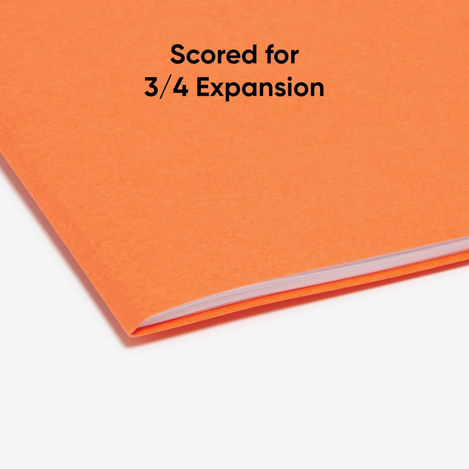 Smead Colored File Folder, 1/3-Cut Tab, Letter Size, Orange, 100 per Box (12543) image 5