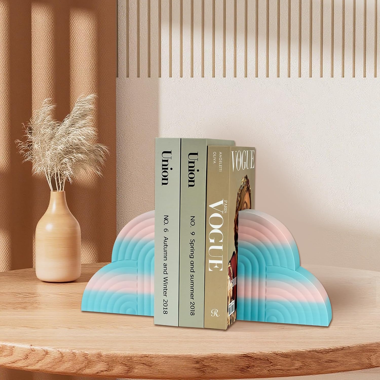 ERYONE Matte Gradient Rainbow 3D Printer PLA Filament 1.75 +/- 0.03mm, HS Matte Multicolor High Speed Filament PLA 1KG(2.2LBS) Spool, Cotton Candy(Blue Pink)