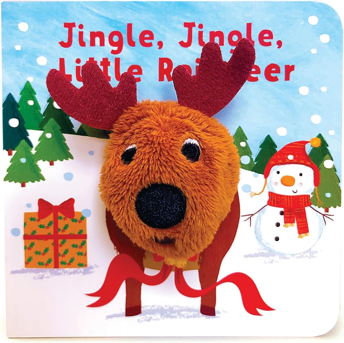 Jingle, Jingle, Little Reindeer Finger Puppet Christmas Board Book Ages 0-4 (Finger Puppet Board Book)