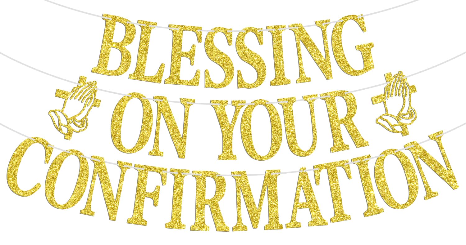 Bannière Blessing on Your Confirmation pour décoration de première communion et baptême