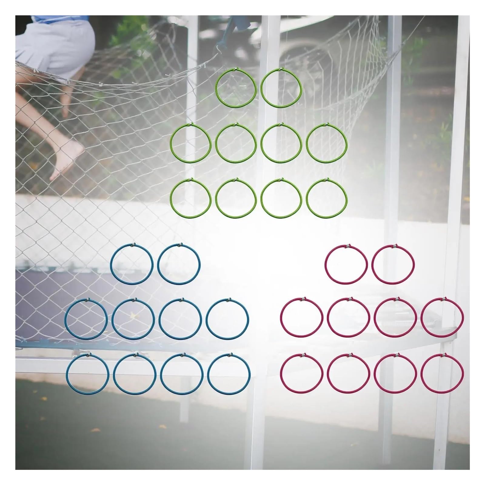 Colchoneta Recambio Exterior Trampolín Cuerda Elástica para Trampolín, Repuesto De Cuerda Elástica Resistente Al Desgaste, Accesorios De Trampolín, Cuerda Elástica, 10 Uds.