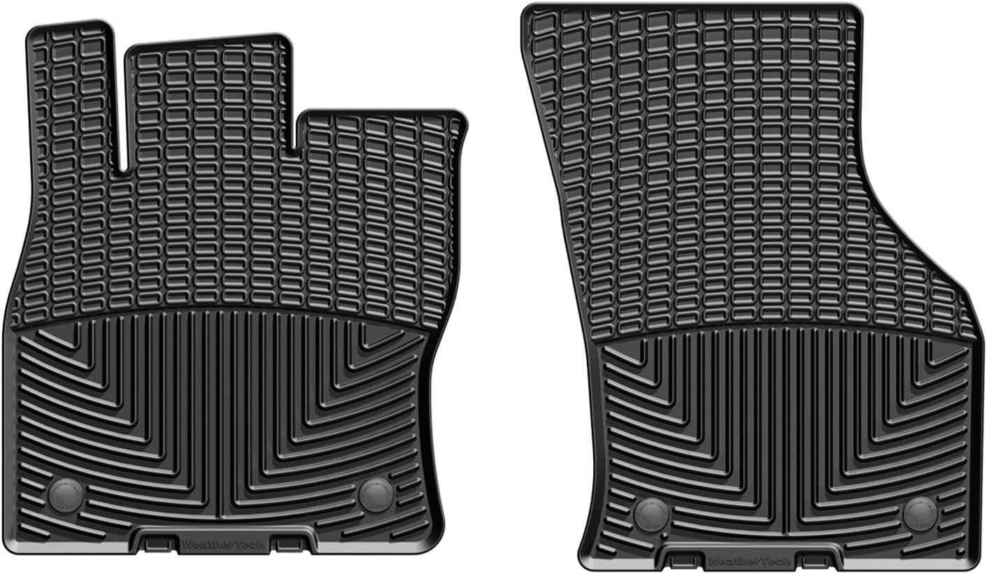 WeatherTech All-Weather Floor Mats for Audi S3, A3, Golf Alltrack - 1st Row (W350), Black