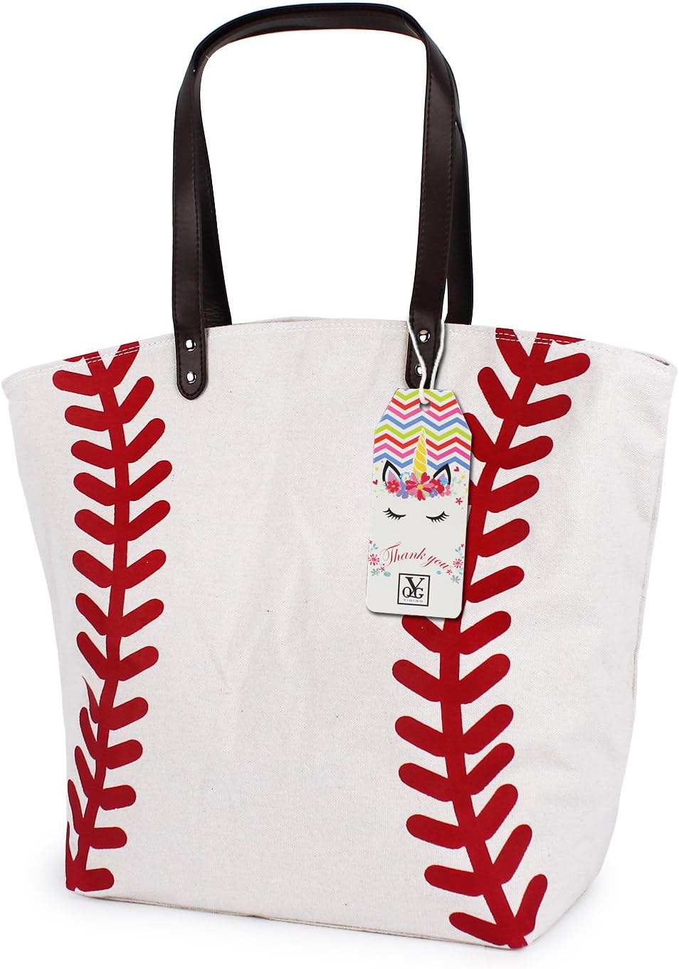 Baseball Handbag for Woman Shopping Handbag Travel Handbag Canvas Casual Handbag with Softball Gym Shoulder Handbag
