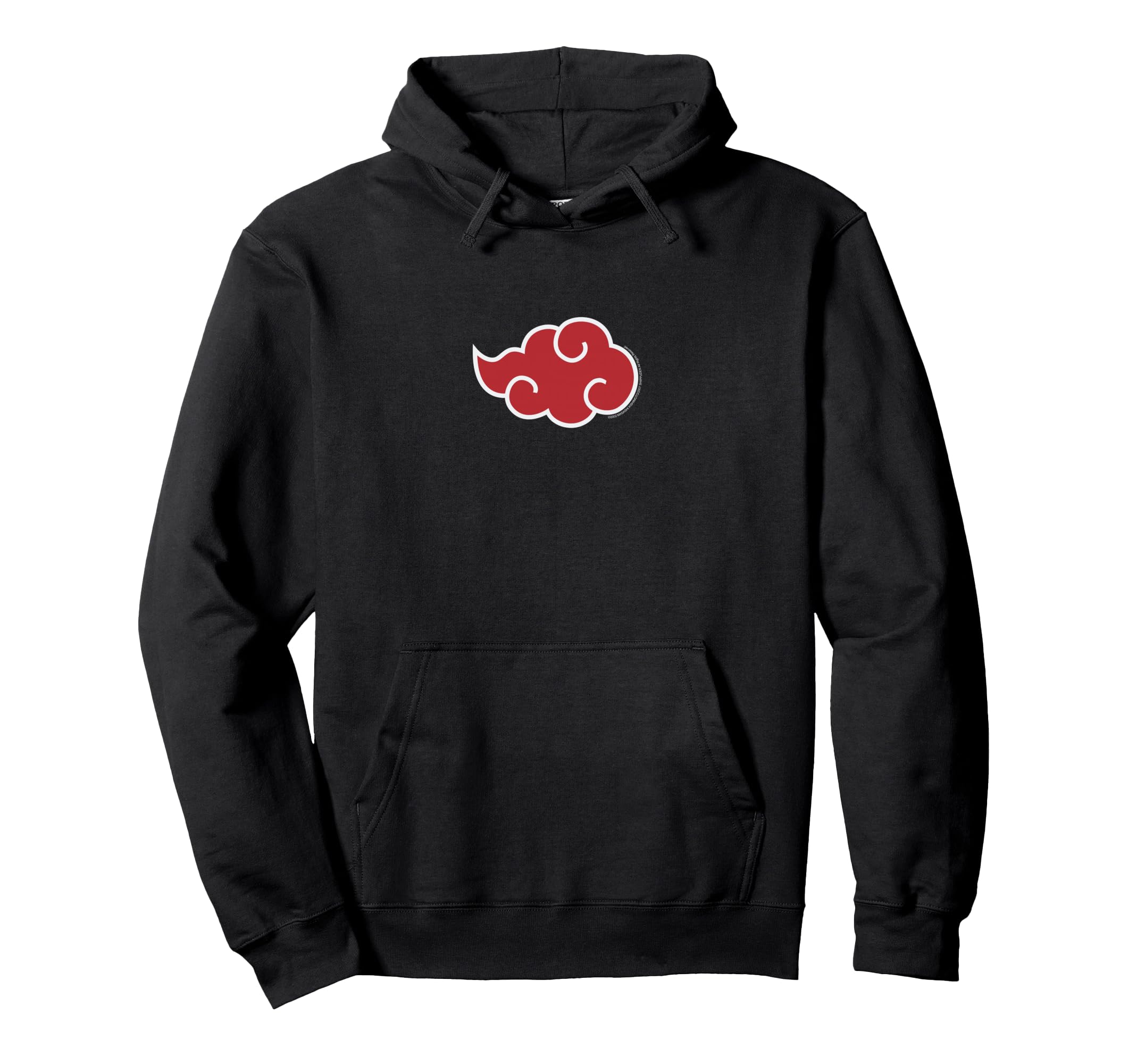 Shippuden Akatsuki Red Cloud Symbol Centered Anime Pullover Hoodie