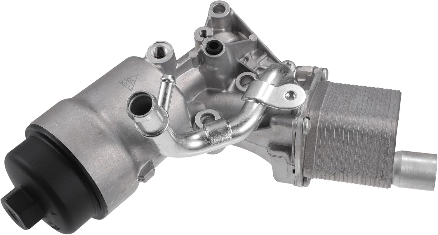 Engine Oil Cooler Oil Filter Housing Adapter Assembly for Chevrolet Cruze Upgraded Aluminum Alloy No.55566784 | Oil Cooler with O-ring Seals 1 Pcs for Chevrolet Trax