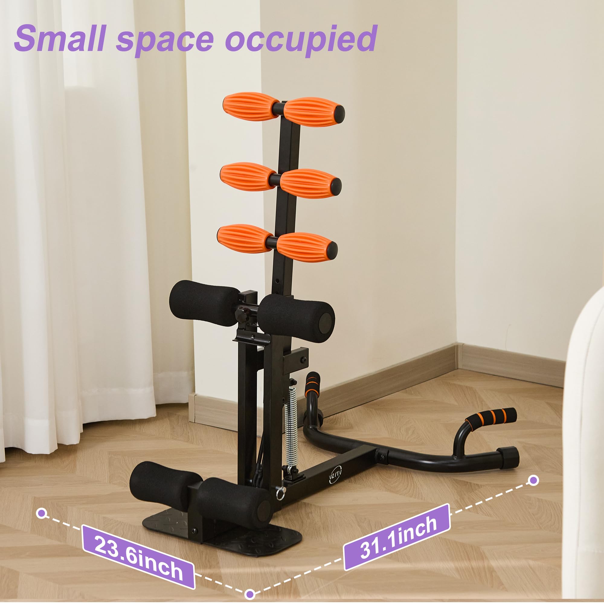 Appareil de Squat Profond, Appareil d'entraînement fessier réglable, Exercices abdominaux pour Le Bas du Corps à Faible Impact, Exercices de Pompes à Domicile, Facile à Assembler
