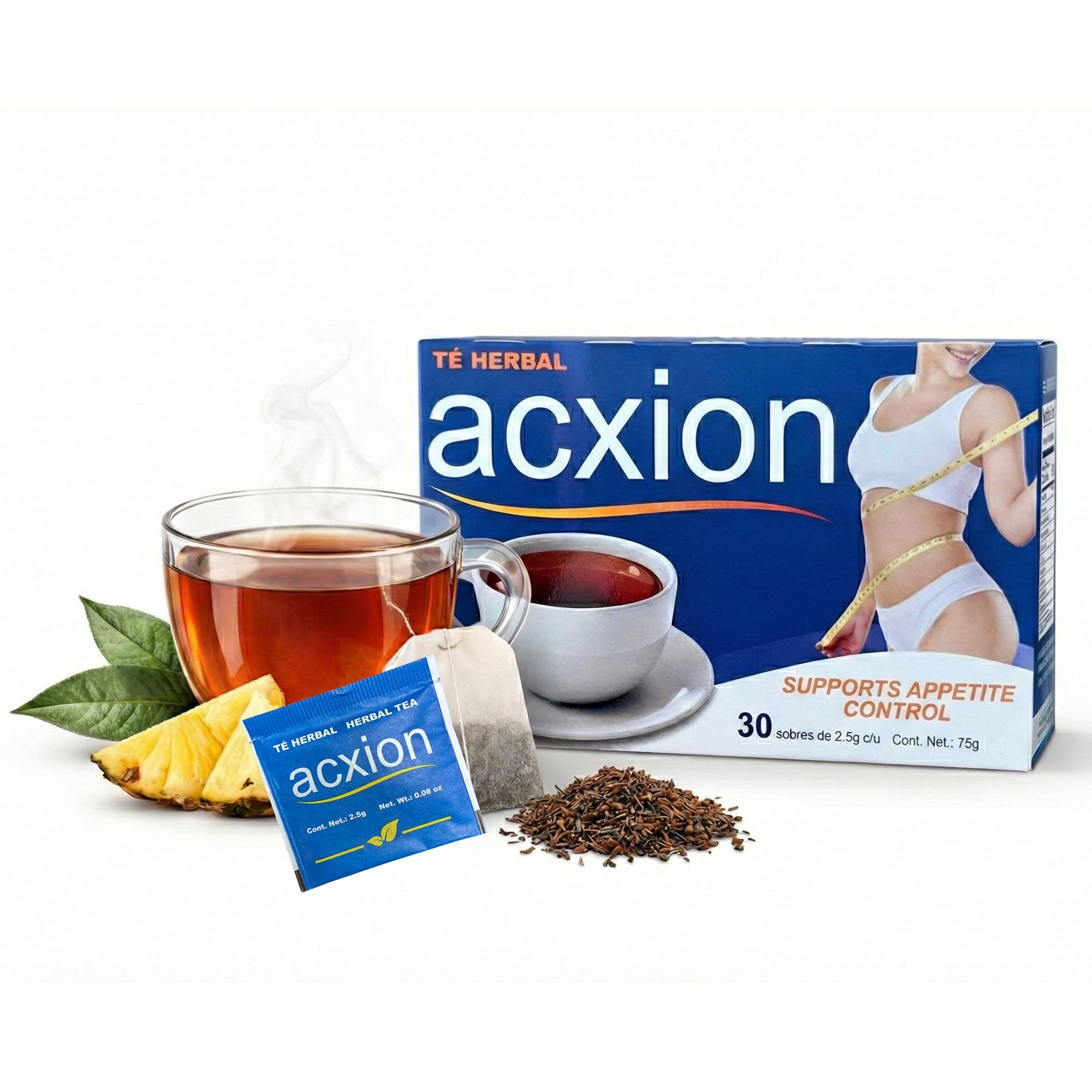 Amazon.com : Acxion Herbal Pineapple & Green Tea Blend