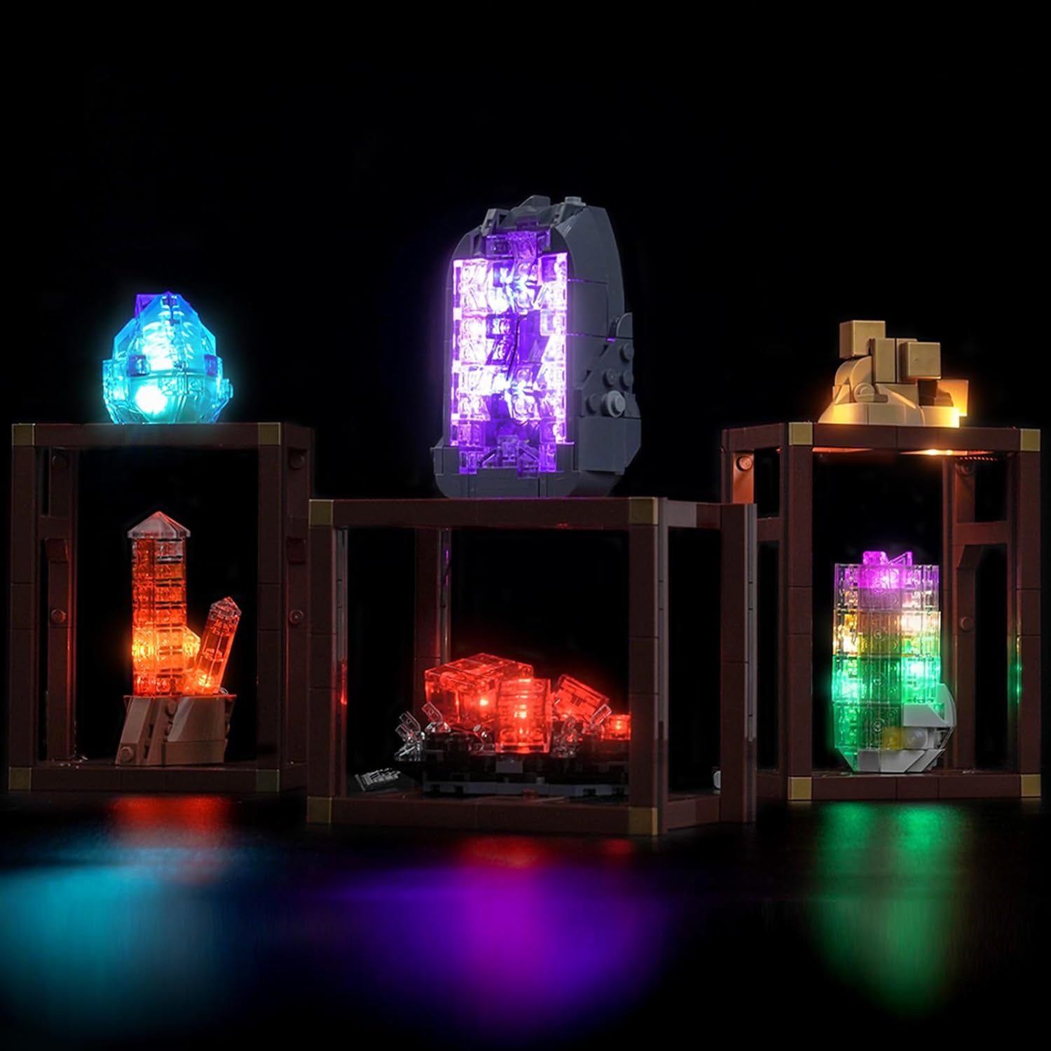 Upgraded Led Light Kit Compatible with Lego Ideas Mineral Collection Building Set, Lights Decoration Compatible with Lego 21362 (Model Not Included)