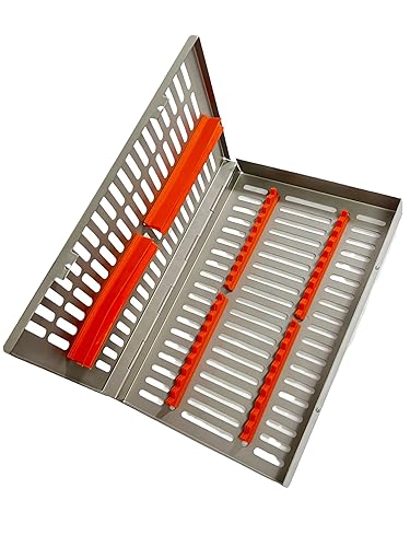 Miniatura 5 de ArtLab -Caja de casete de esterilización de instrumentos dentales (para 20 piezas) para organizador de instrumentos dentales y casetes de