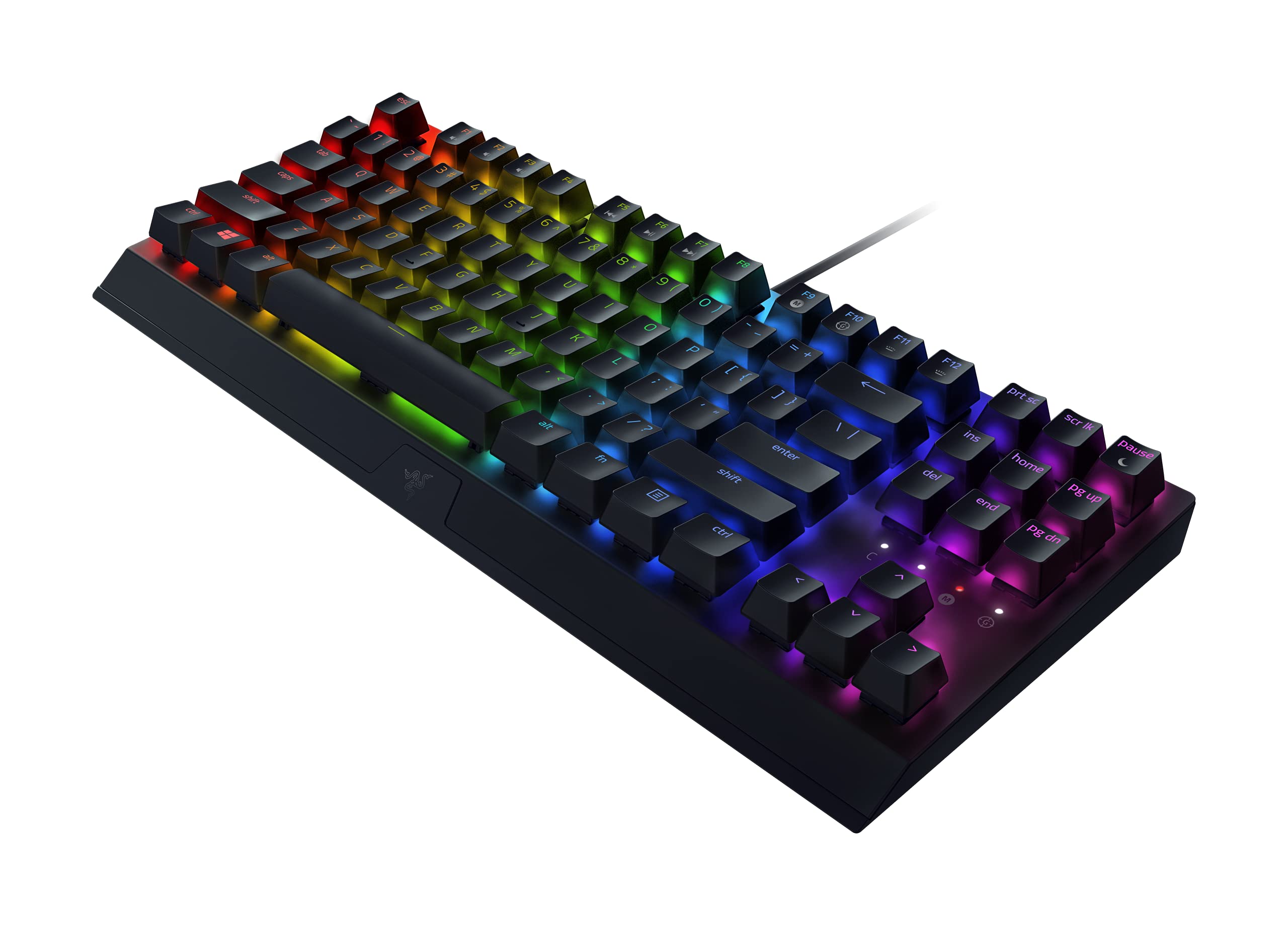 Razer Razer BlackWidow V3 Tenkeyless (Green Switch) - Mechanische Gaming-Tastatur ohne Ziffernblock (Klickende Mechanische Switches, Kompakt, Voll Programmierbare Tasten) QWERTZ DE-Layout | Schwarz in use