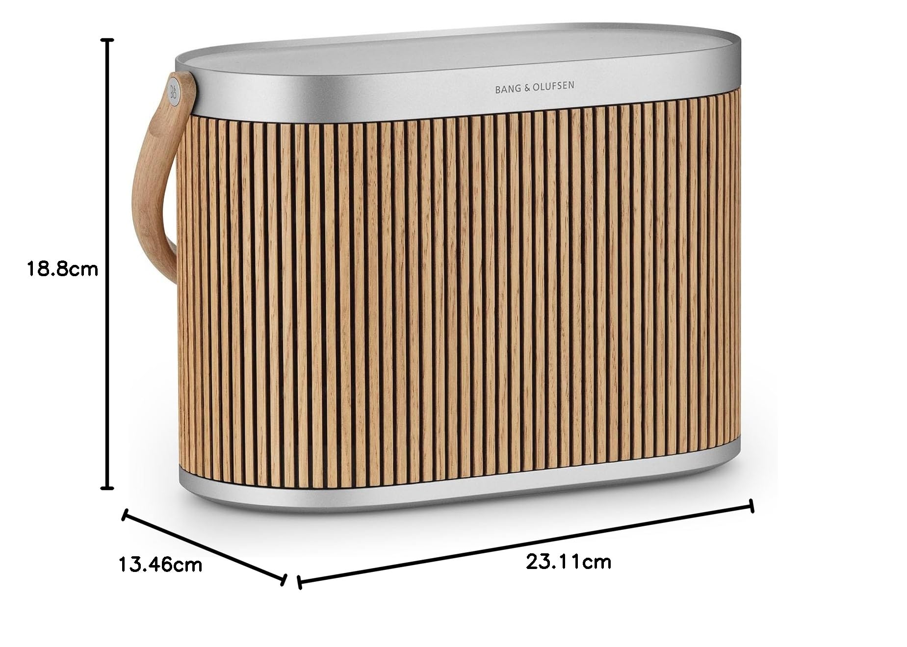 Bang & Olufsen Beosound A5 Enceinte WiFi Bluetooth Portable - Oak | Modulaire, chargement sans fil, son fort pour la maison et l'extérieur, longue durée de vie, audio haut de gamme