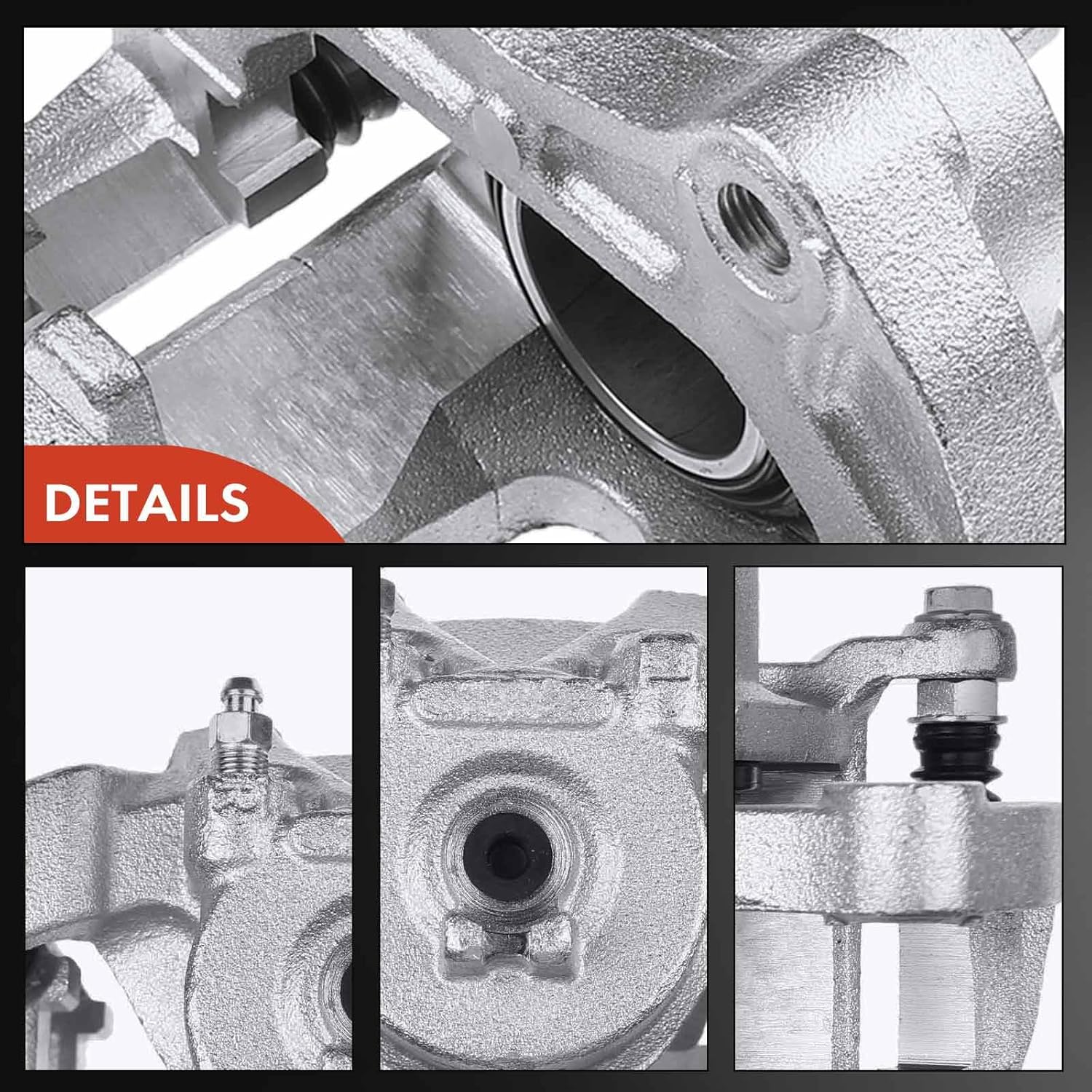 A-Premium Disc Brake Caliper Assembly with Bracket Compatible with Select Nissan Models - Maxima 2003 2004 2005 2006 2007 2008 2008, V6 3.5L - Front Driver and Passenger Side, 2-PC Set