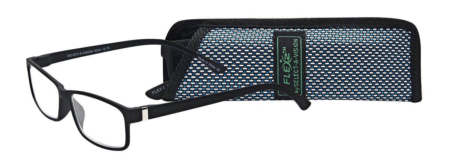 SAVMen's Flex 2 5030 Black Reading Glasses