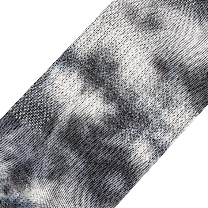 Image of Odd Sox - Basix Unisex Tie Dye Collection Crew Socks - Soft Cotton Blend, Breathable Cushioned Fit, Medium & Large Sizes