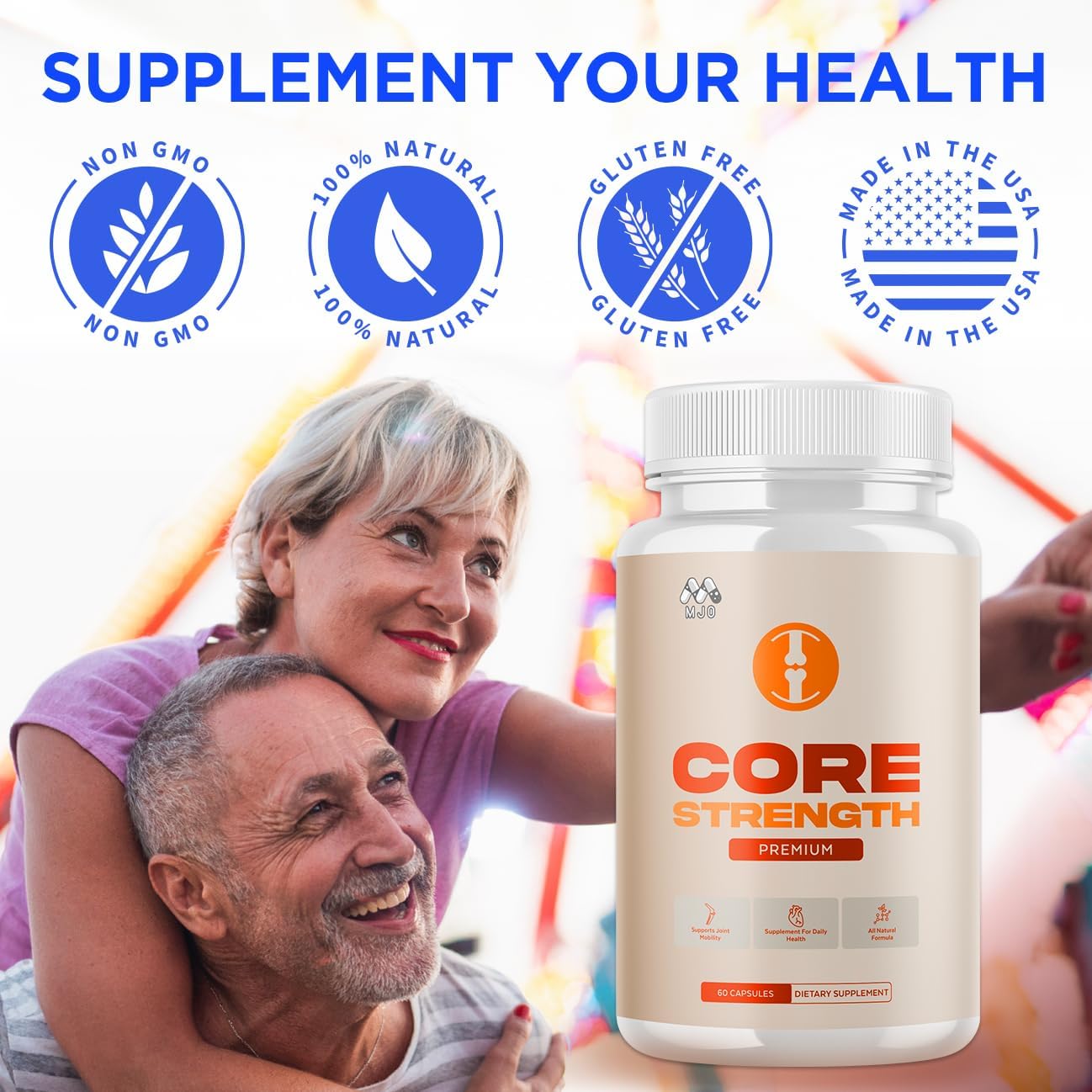 (2 Pack) Core Strength Supplement for Joint Support, Official Core Strength Joint Pills with All Natural Ingredients, Advanced Health & Wellness Support with Max Strength Multivitamins (120 Capsules)