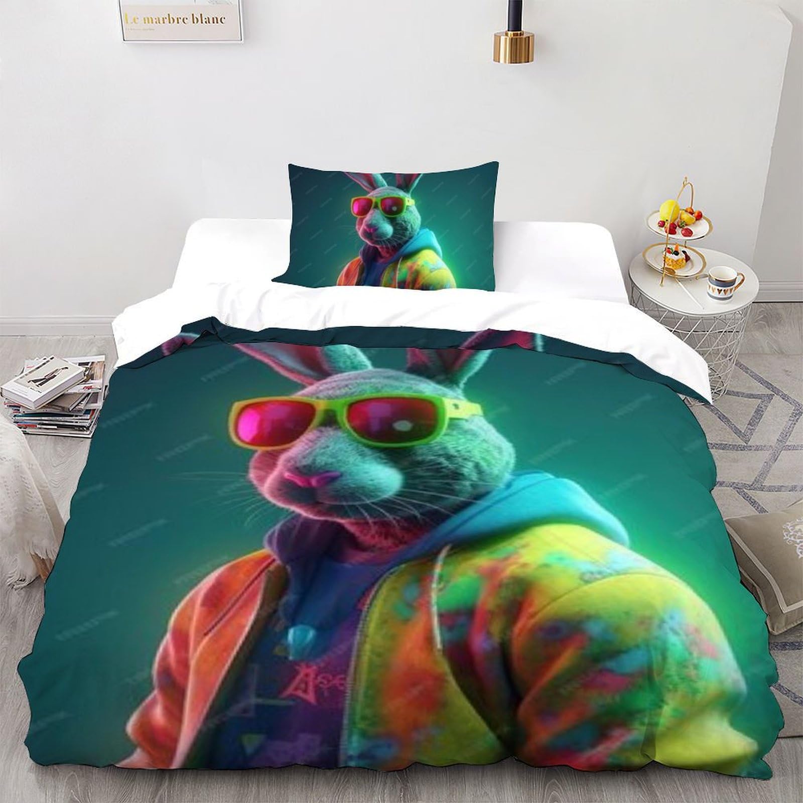 Housse de couette microfibre animaux pour lit simple : finis les draps rêches qui boulochent