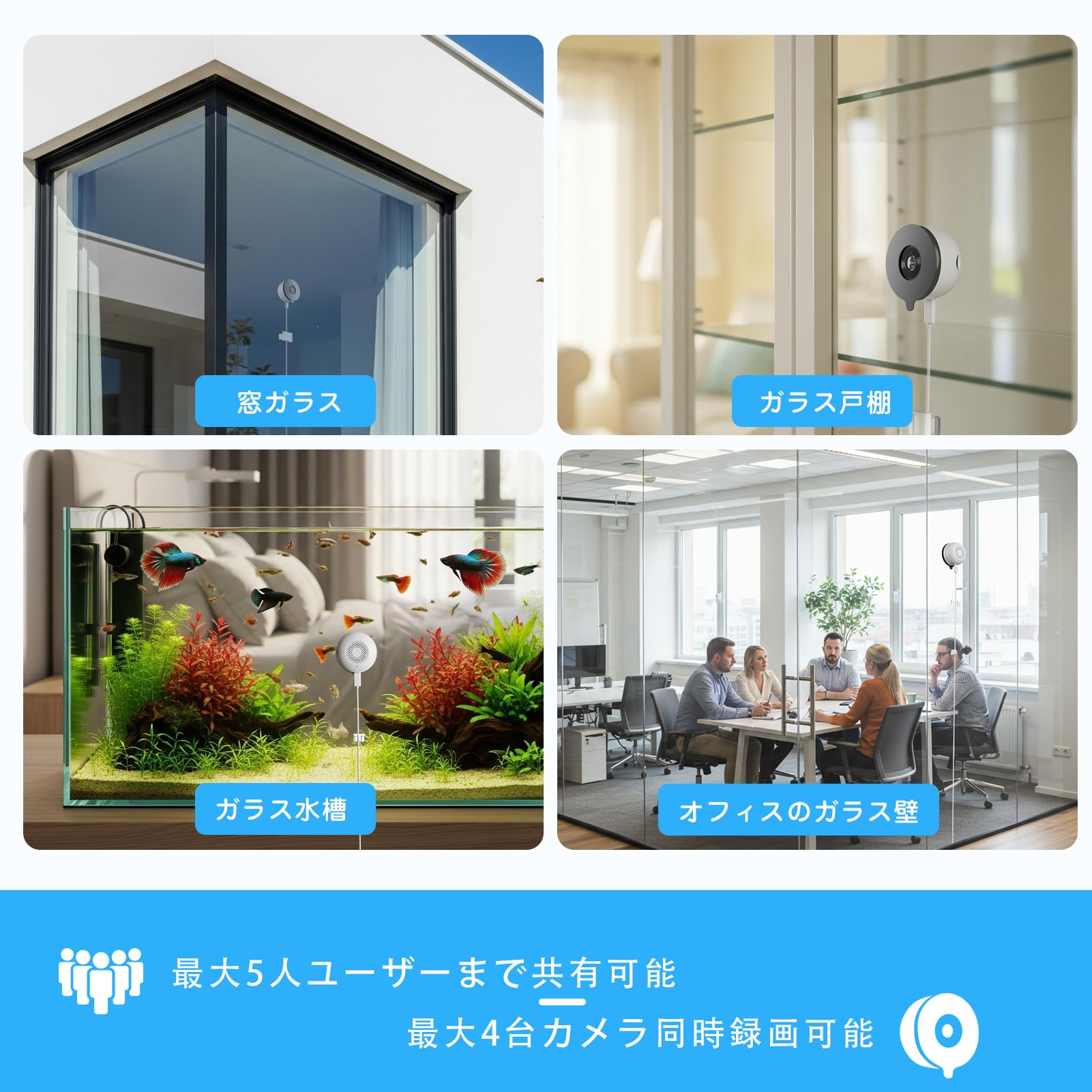 Amazon.co.jp: 【窓越してもはっきり撮影・真な工事不要防犯