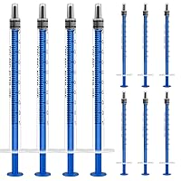 Vista 9 de Jeringas de plástico OFFCUP, juego de 8 jeringas sin aguja, jeringa de medición de 10 ml con punta Luer Slip para rellenar y medir líquidos