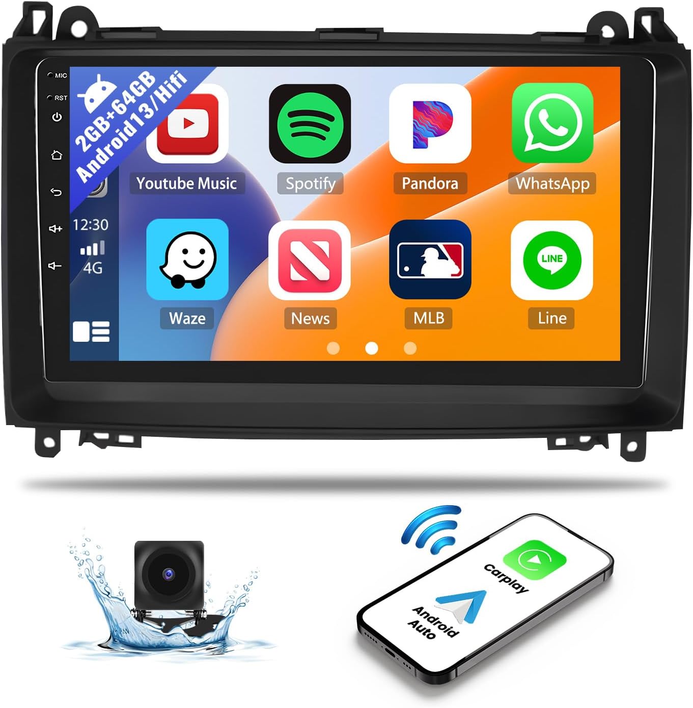 Android 13 Autoradio Für Mercedes Benz - 9 Zoll Mit CarPlay & Android Auto