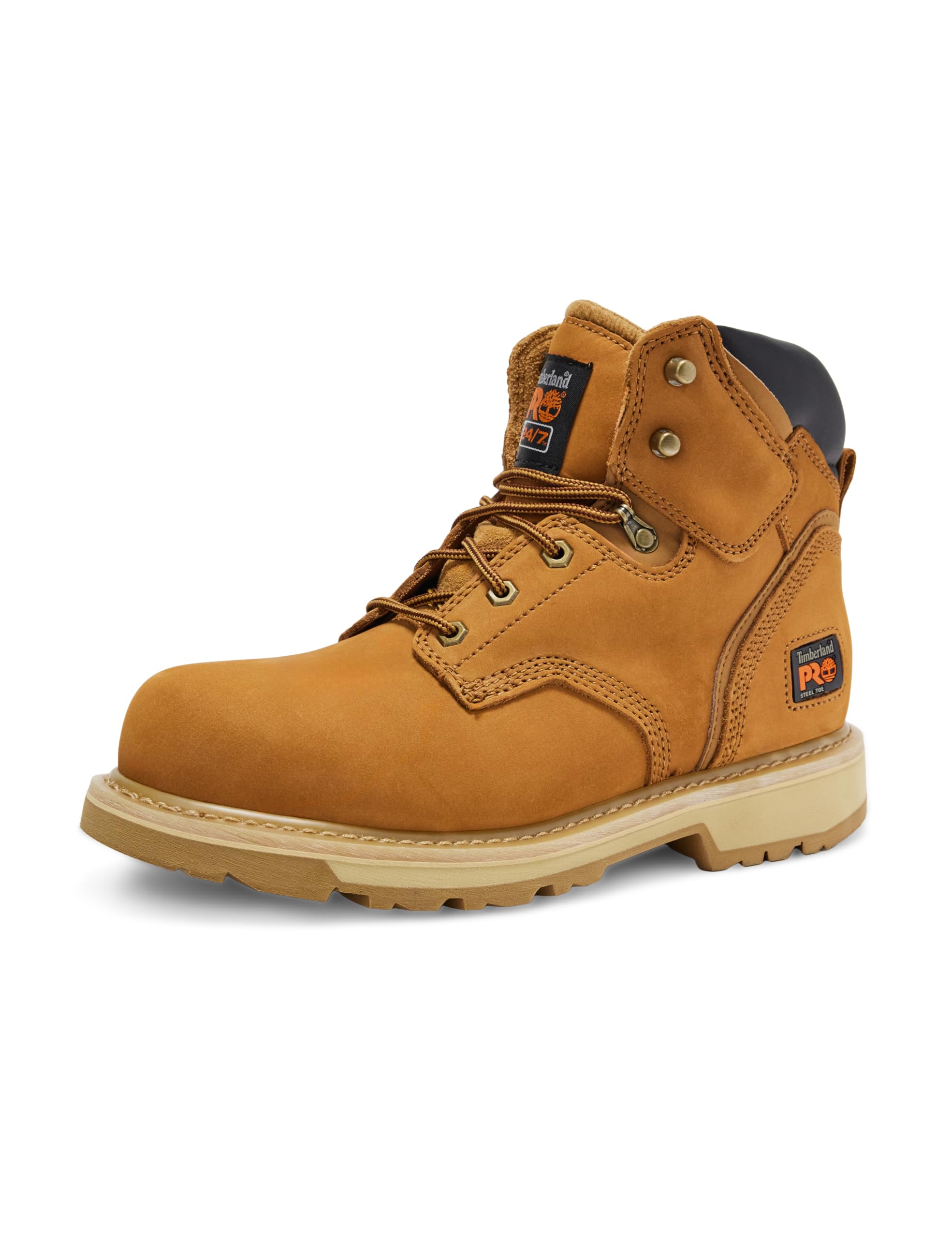 Timberland Pro Men Pit Boss Inch Steel Safety Toe Industrial Work Shoe WHEAT 41.5