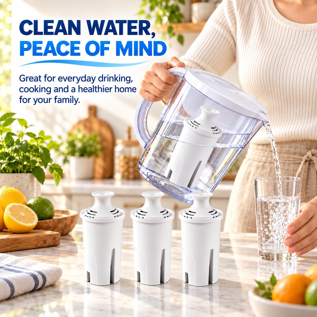 Cartucho Filtro de Agua para Brita Lake, Pack de 3