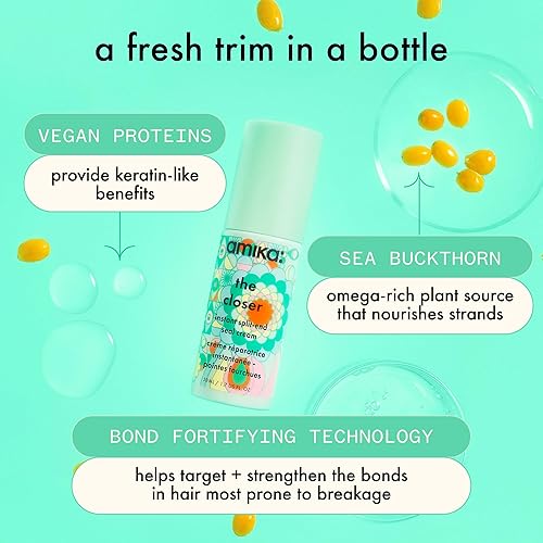 Miniatura 3 de amika La crema capilar de reparación instantánea más cercana, 1.7 fl oz