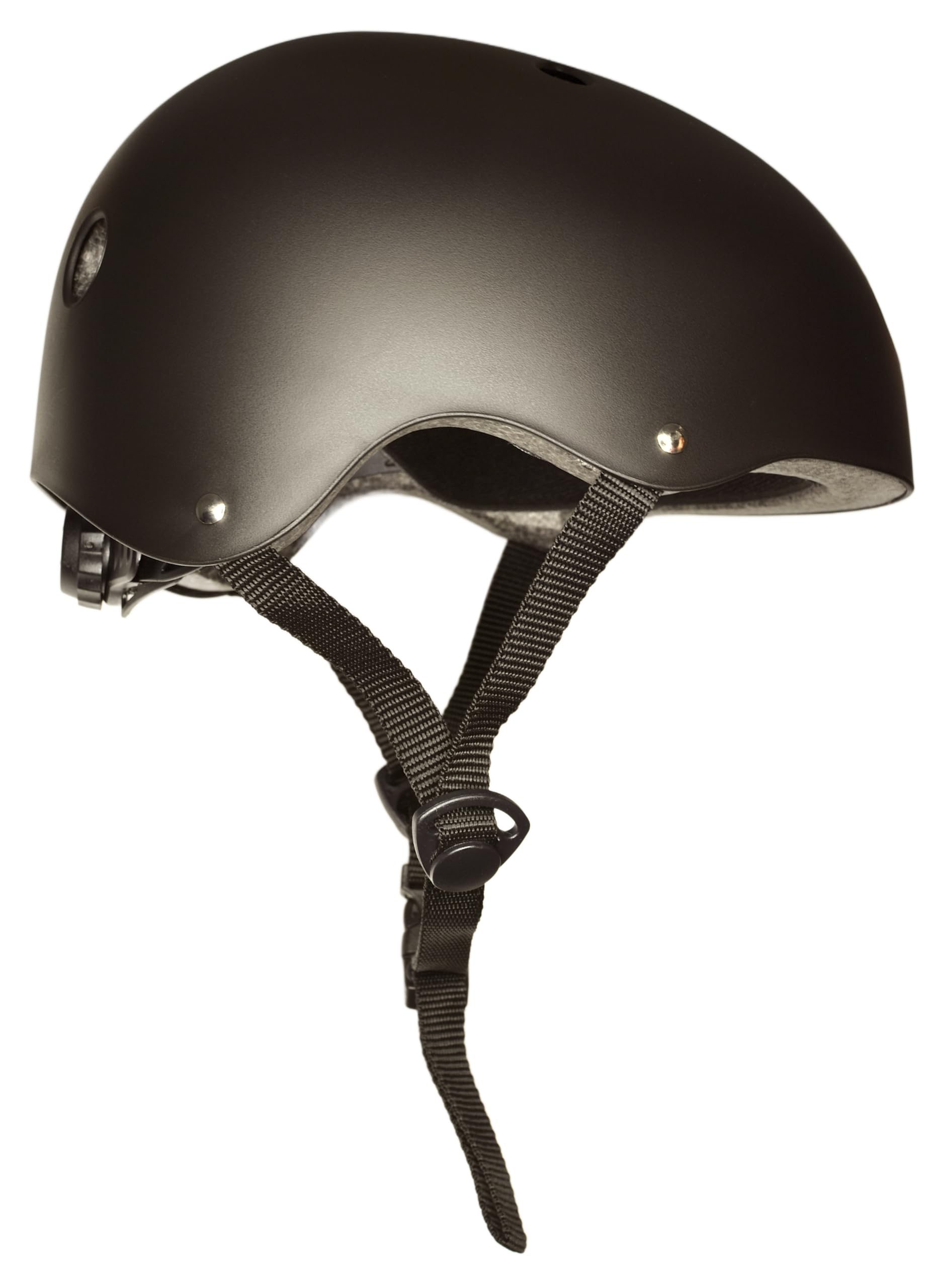 Casco para Patinete Eléctrico y Patinaje, Negro, Talla S, Ajustable, con Correas de Seguridad, Interior Acolchado