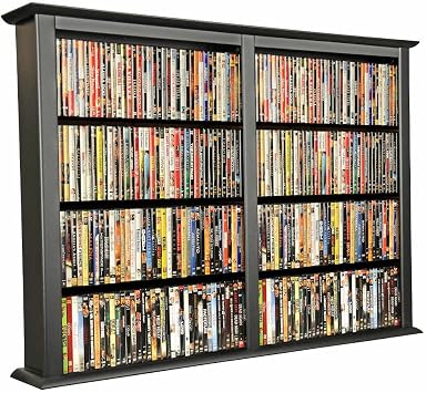 Venture Horizon Wall Mount Media Cabinet Double - Black