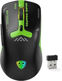 SpinBot Clutch GT500 Wireless Gaming Mouse with 4800 DPI Precision | Dual Bluetooth & 2.4GHz Versatility | 68g Ultra-Light Price In India
