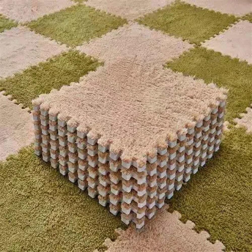 Puzzlematte Schaumstoff-Puzzle-Bodenmatte, 12 Stück, Eva-Schaum-Puzzlematte, Mehrfarbig, 30 x cm(Pink,12" x 12")