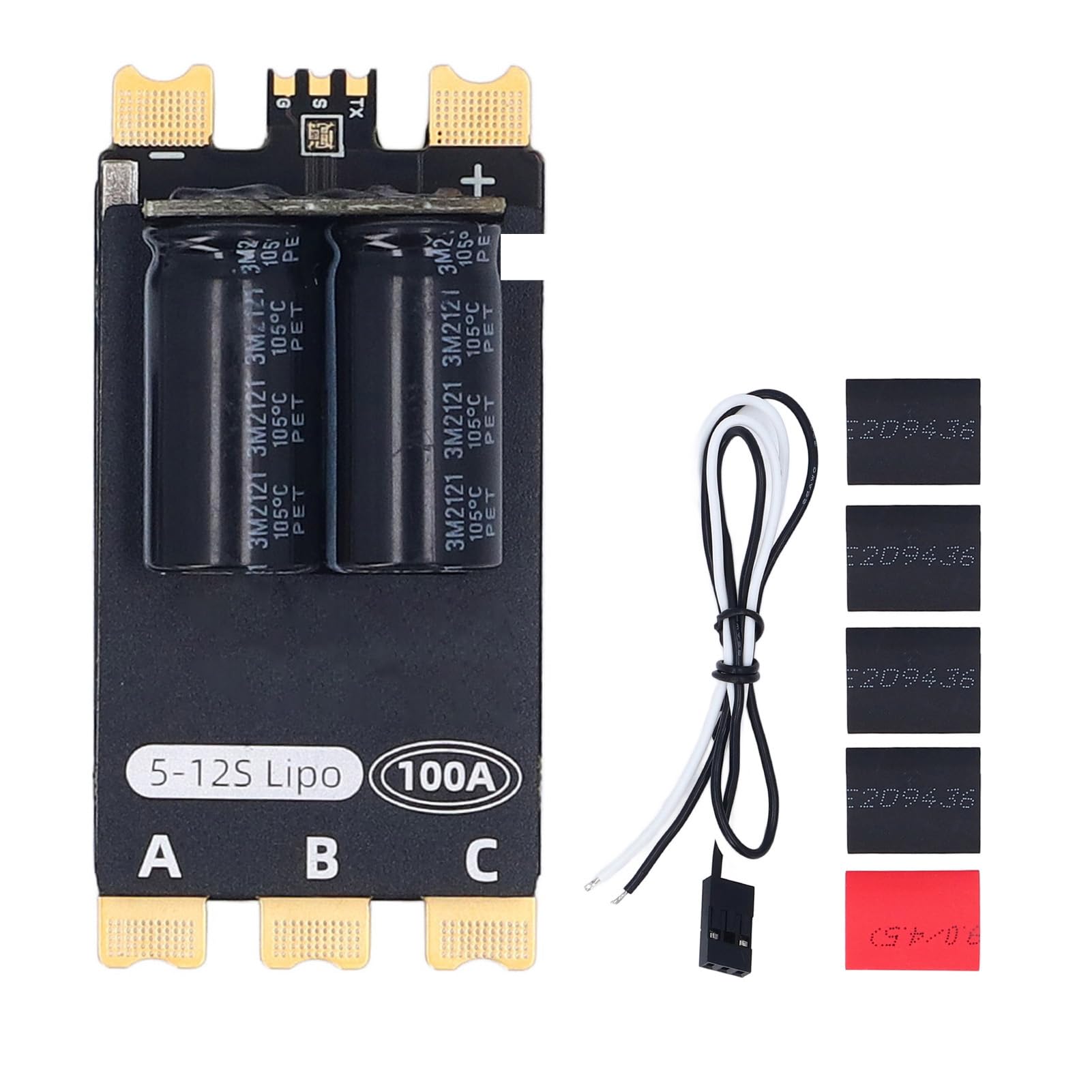 Garosa Bezszczotkowy Silnik ESC 100A z Metalowymi Radiatorami CNC, 32-bitowy Procesor STM32G071 do Pojazdów UAV, łodzi RC, Samochodów, Elektroniczny Regulator Prędkości Dużej Mocy z zaawansowaną