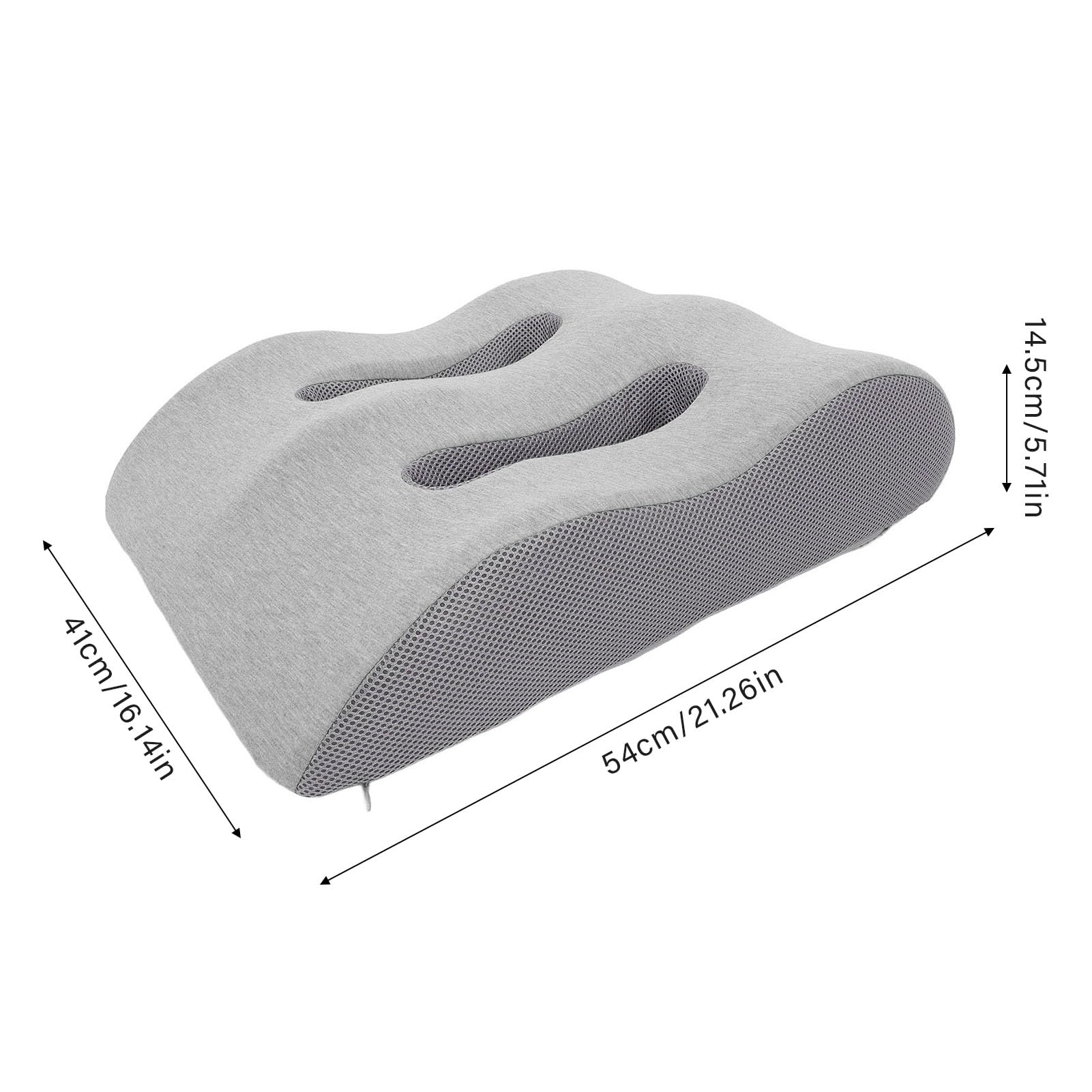 Fabater Cuscino per Elevazione delle Gambe, Cuscino per Gambe in Memory Foam Poggiagambe Cuscini per Elevazione del Piede a Cuneo per Gonfiore, Cuscino per Supporto per Gambe in Memory
